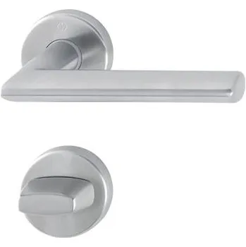 HOPPE sada kování STOCKHOLM, interiér, klika-klika, F69 nerez mat, rozeta WC