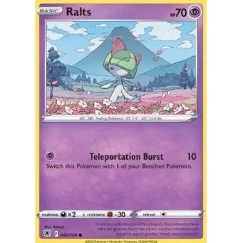 Volný čas Pokémon ASR 060/189 Ralts - Astral Radiance Stav: Near Mint, Verze: NORMAL