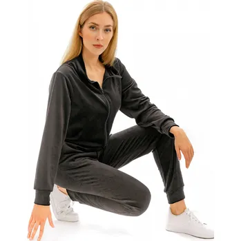 Dámský overall Dendy Dámský overal plyšový dlouhý Black Velikost: S