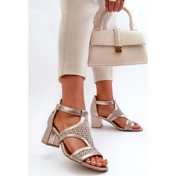 Dámské sandále Dámské sandály 06459-25 zlaté - Sweet Shoes 39