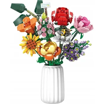 ostatní stavebnice Stavebnice Kytice 8 Květin 770 dílků WOMA 11804