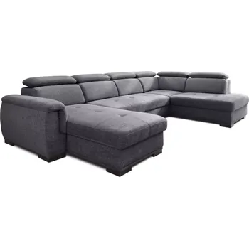 Sedací souprava Sedací souprava Umbria I, pravá, šedá (fantasy velvet 315)