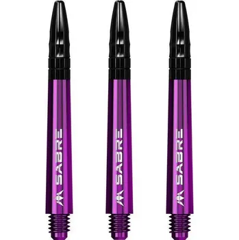 Příslušenství pro šipky Násadky na šipky Mission Sabre fialové kovový top, střední+ 44,5mm