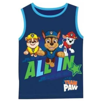Chlapecké tílko Setino - Chlapecké bavlněné tílko / nátělník Tlapková patrola - Paw patrol - tm. modré / 100% bavlna 104