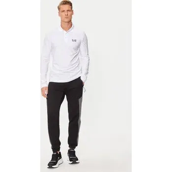 Pánské tričko EA7 Emporio Armani Polokošile 8NPF15 PJVQZ 1100 Bílá Regular Fit XL