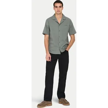 Pánská košile Only & Sons Košile Eye Resort 22030342 Zelená Relaxed Fit XL