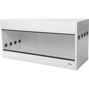 Terárium Diversa dřevěné terárium s úložným prostorem 80x50x62 cm bílé