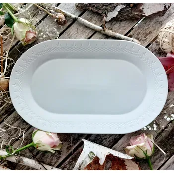 MÍSA oválná 38 cm, bílá, Thun 1794 (Porcelánová mísa 2. jakost)