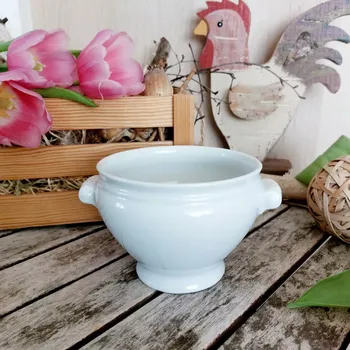 BENEDIKT bujón 500 ml, bílý, G. Benedikt 1882 (Porcelánová miska 2. jakost)