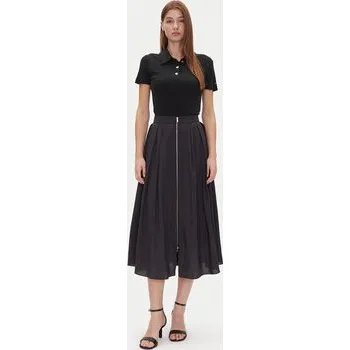 Dámská sukně DKNY Trapézová sukně P5AN7A13 Černá Loose Fit 6