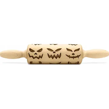 Váleček na těsto OTOČNÝ VÁLEČEK NA TĚSTO SE VZOREM HALLOWEENSKÉHO VÁLEČKU 24 CM