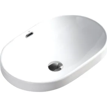 Umyvadlo BPS-koupelny Keramické umyvadlo na desku HYD-NL-WH-590 59x40,5 cm, bílé