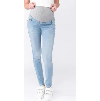 Těhotenská móda Těhotenské džíny Sophia – světle modré light wash, bavlna, skinny Velikost: 30