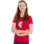 Dívčí tričko Betty mode červené s kopretinou
