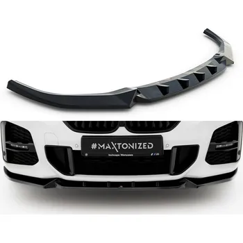 Nárazník Spojler pod nárazník lipa BMW X1 M-Pack F48 Facelift černý lesklý plast