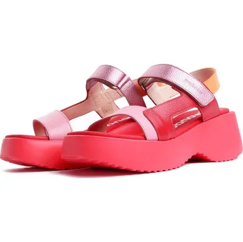 Dámské sandále Dámské kožené sandály D-9725 Wonders červená Barva: rojo, Velikost: 39