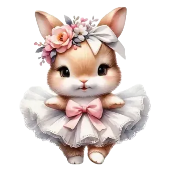 Velikonoční dekorace Nažehlovací obrázek - zajíček v bílém I (19,0 x 22,0 cm)