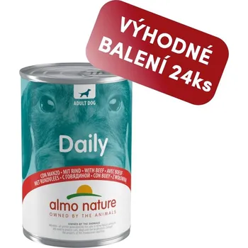 Krmivo pro psa Almo Nature Daily Menu - s hovězím 400g výhodné balení 24ks