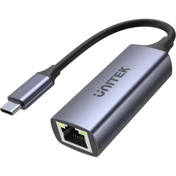 Datové redukce Unitek Adaptér USB-C - RJ45 1Gbit LAN, PD 100W U1323A