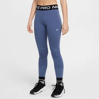 Nike Pro Girls Tights Diffused Blue 7-8 let