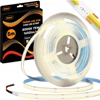 BERGE LED pásek COB Neon 12V - 528D - 15W/m - IP20 - 1650lm - 5m - neutrální barva