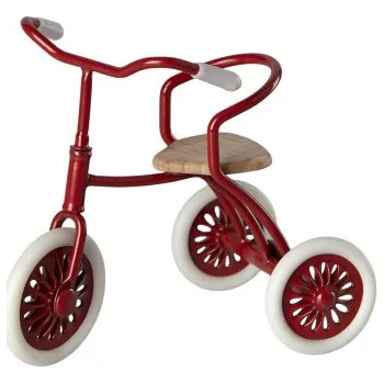 plyšák Tříkolka pro myšky Maileg Red