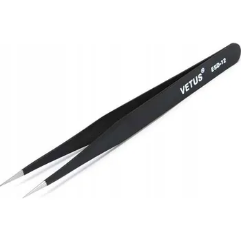 Kosmetická pinzeta PINZETA OSTRÁ ROVNÁ PINZETA VETUS ESD-12 133mm