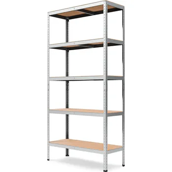 Dílenský regál Marbo regál řada STANDARD II 200x90x40 - pozinkovaný Počet Políc: 5, Celková nosnost regálu: 1000 KG, Rozměr regálu: 200x90x40