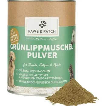 2x250g PAWS & PATCH Green Lipped Mussel Powder Jednorázové krmivo pro psy
