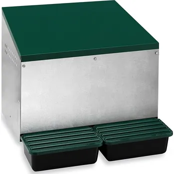 snáškové hnízdo Snáškové hnízdo pro slepice se sběrným košíkem na vejce GAUN 10119 venkovní dvoumístné