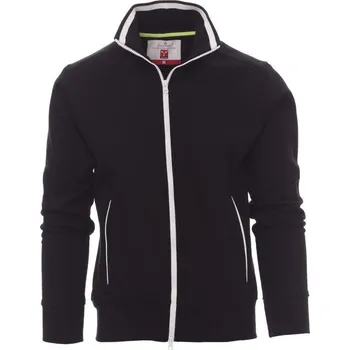 Pánská mikina Payperwear Pánská mikina Sydney se žebrovaným a kontrastním lemem Barva: černá - bílá, Velikost: XS