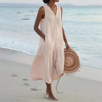 Dámské šaty Sportovní šaty na léto BR159 Barva: Béžová, Velikost: M