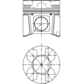 Píst motoru Píst KOLBENSCHMIDT 99433600