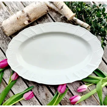 BERNADOTTE IVORY mísa oválná 36 cm, slonová kost, Thun 1794 (Porcelánová mísa 2. jakost)