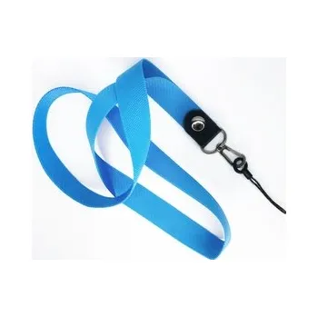 Šňůrka na mobilní telefon s karabinou, šířka 2 cm, barva modrá