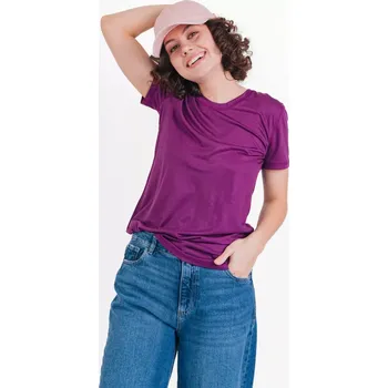 Dámské tričko Dámské funkční tričko Merino 140 Tmavě fialová M