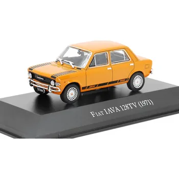 autíčko SALVAT Fiat 128 TV IAVA 1971 1:43 - časopis s modelem Fiat-128 TV 1971 - kovový model auta