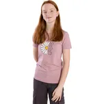 Dívčí tričko Betty mode pudrové s kopretinou