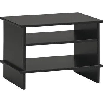 Noční stolek Černý lakovaný noční stolek Teulat Inari 54 x 40 cm