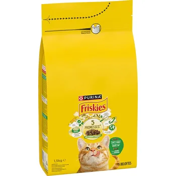 Krmivo pro kočku Purina Friskies Cat s králičím, kuřecím a zeleninou 3 x 1,5 kg