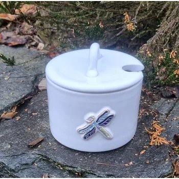 Cukřenka Keramická cukřenka - modrá vážka