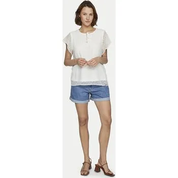 Dámská halenka Vila Halenka Edee 14100340 Bílá Regular Fit 40