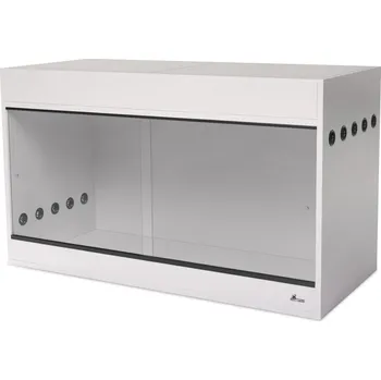 Terárium Diversa dřevěné terárium s úložným prostorem 120x50x72 cm bílé