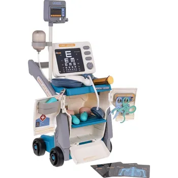 Dětská kuchyňka Ramiz Lékařská souprava s EKG + příslušenstvím Modrá