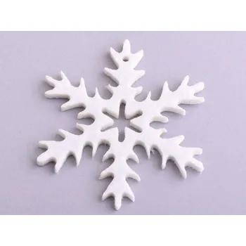 Vločky z filcu 8cm Barva: Bílá