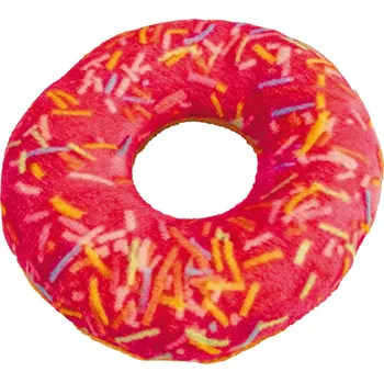 Hračka pro kočku Croci Bakery Street Donut hračka pro kočky s šantou kočičí 9 cm růžová