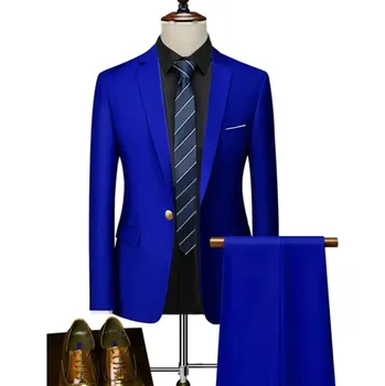 Pánský oblek Formální pánský oblek MC123 Velikost: L, Barva (Varianta): 1 knoflík Bao Lan