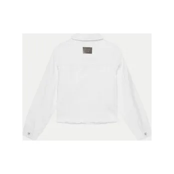 Oblečení a móda Mayoral Jeansová bunda 6406 Écru Regular Fit 12Y