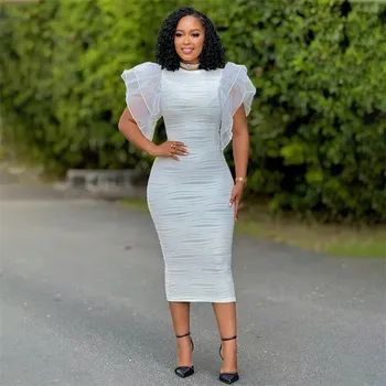 Dámské šaty Večerní šaty BR261 Barva: Bílá, Velikost: 2XL