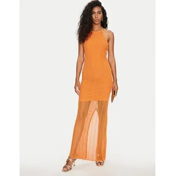 Dámské šaty Guess Každodenní šaty Sophie W4GK24 Z3E60 Oranžová Slim Fit M